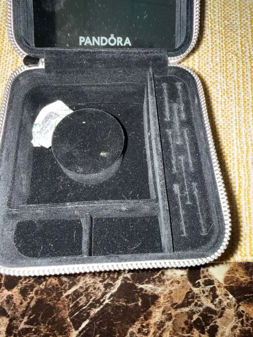 Pandora pink saffiano